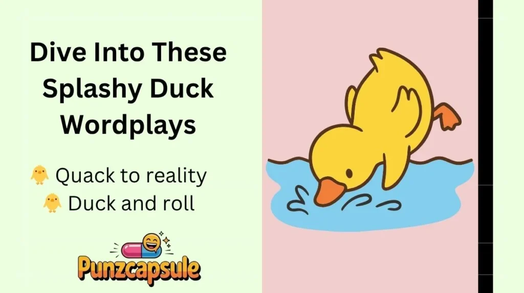 Dive Into These Splashy Duck Wordplays