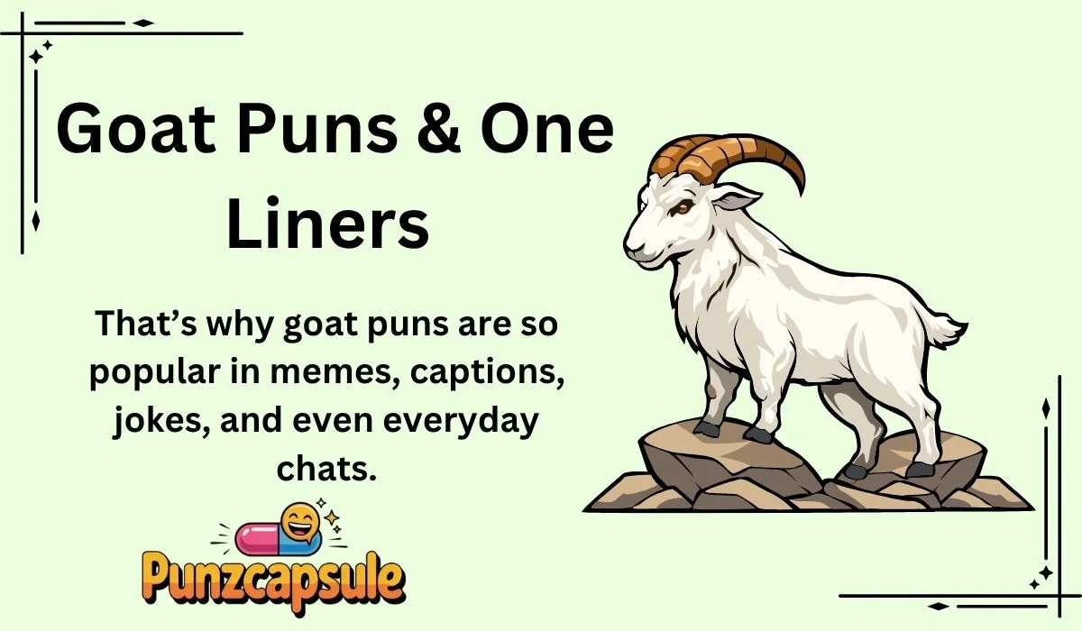 Goat Puns & One Liners