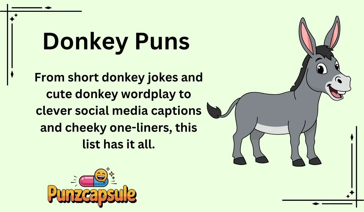 Donkey Puns